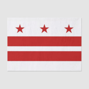 Patriotic tissue paper with flag Washington DC