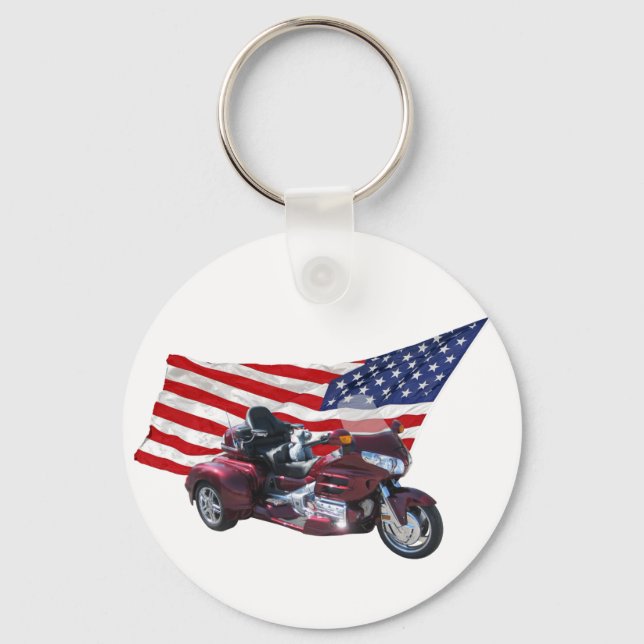 Patriotic Trike Keychain (Front)