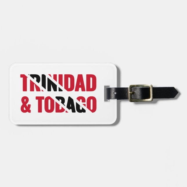 Patriotic TRINIDAD Luggage Tag (Front Horizontal)