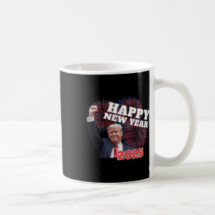 Patriotic Trump Happy New Year 2025 Conservative D Coffee Mug