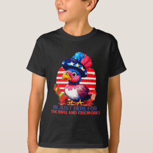 Patriotic Turkey 4th Of July Bbq Fireworks Party T-Shirt