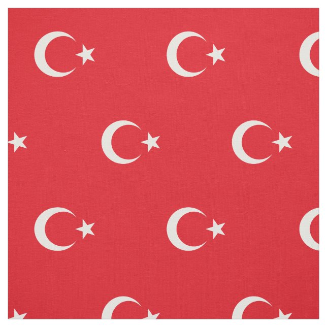 Patriotic Turkey Flag Fabric (Swatch)