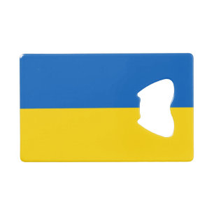 Patriotic Ukraine Flag Bar Key Credit Card Bottle Opener