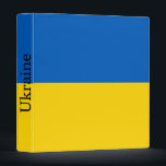 Patriotic Ukraine Flag Binder<br><div class="desc">Patriotic flag of Ukraine.</div>