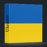 Patriotic Ukraine Flag Binder<br><div class="desc">Patriotic flag of Ukraine.</div>
