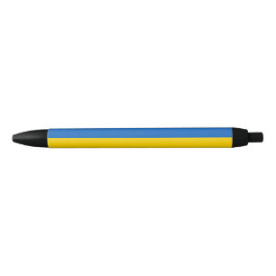Patriotic Ukraine Flag Black Ink Pen