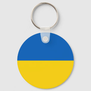 Patriotic Ukraine Flag Keychain
