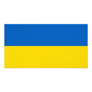 Patriotic Ukraine Flag Photo Print