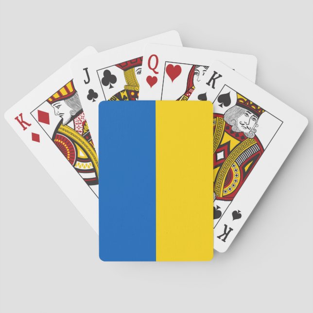 Patriotic Ukraine Flag Playing Cards (Back)