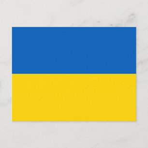 Patriotic Ukraine Flag Postcard