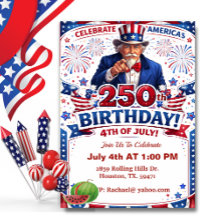 Patriotic Uncle Sam America’s 250th Birthday