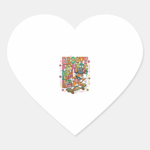 Patriotic Uncle Sam Cat Retro Typography T-Shirt ( Heart Sticker