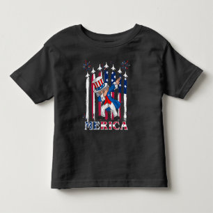 Patriotic Uncle Sam Dabbing 4th of July Toddler T-shirt