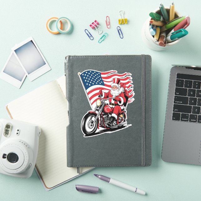Patriotic Uncle Sam Motorcycle (iPad Cover)