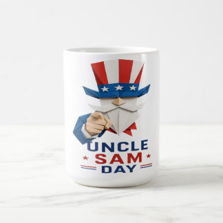 Patriotic Uncle Sam Paper Art - USA Uncle Sam Day Coffee Mug