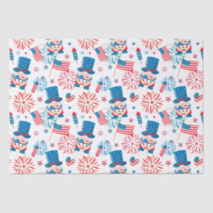 Patriotic Uncle Sam pattern wrapping paper