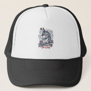 Patriotic Unicorn 4th of July Freedom Fly Shirt_1 Trucker Hat