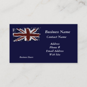Patriotic Union Jack UK Union Flag Business Cards