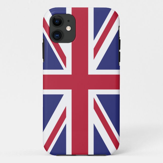 Patriotic United Kingdom Flag Case-Mate iPhone Case (Back)