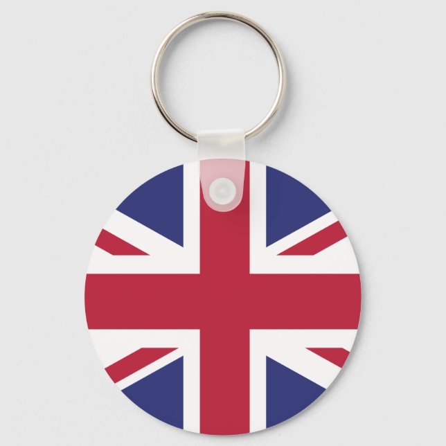 Patriotic United Kingdom Flag Keychain (Front)