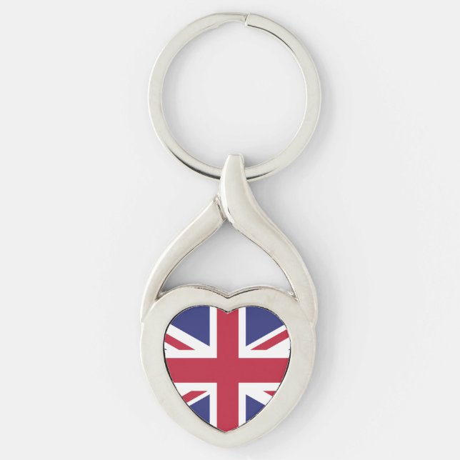 Patriotic United Kingdom Flag Keychain (Front)