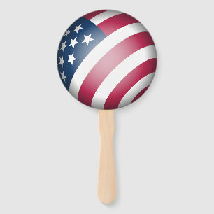 Patriotic United States of America Flag Fun, Cool Hand Fan