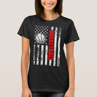 Patriotic Us Aamerican Flag Basball T-Shirt