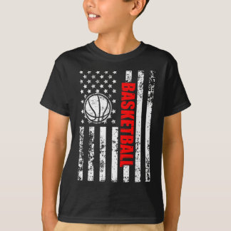 Patriotic Us Aamerican Flag Basball T-Shirt