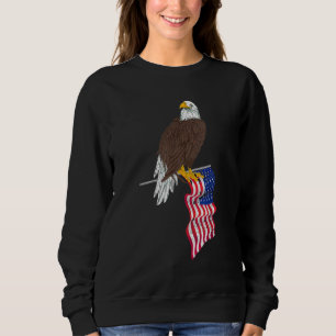 Patriotic US Flag Freedom United States American B Sweatshirt