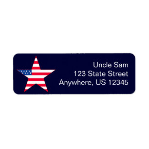 Patriotic US Flag Star
