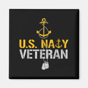 Patriotic us naval veteran since 1775 anchor proud magnet