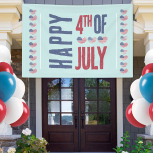 Patriotic USA American Flag 4th Of July Banner