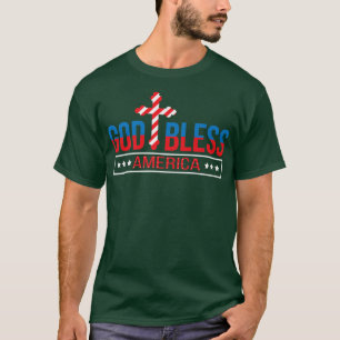 Patriotic USA American Flag God Bless America 4th T-Shirt