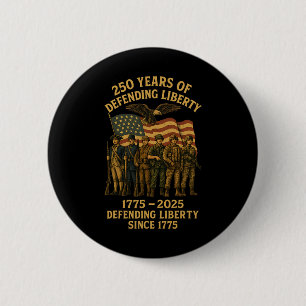 Patriotic Usa Army Us Military Parade 250th Annive 2 Inch Round Button
