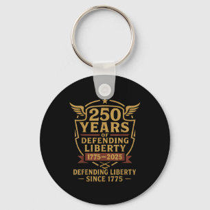 Patriotic Usa Army Us Military Parade 250th Annive Keychain