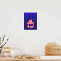 Patriotic USA Chef Red White Blue BBQ Cooking 