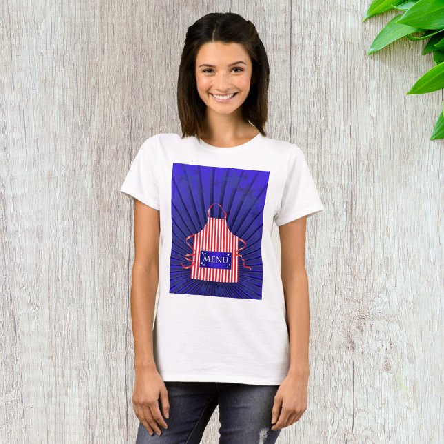 Patriotic USA Chef Red White Blue BBQ Cooking  T-Shirt (Creator Uploaded)