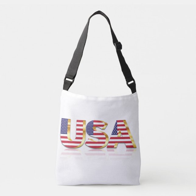 Patriotic USA Crossbody Bag (Front)