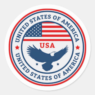 Patriotic USA Eagle seal Sticker