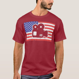 Patriotic USA - Film Director Screenwriter T-Shirt