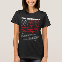 Patriotic USA Flag 2nd Amendment Gun Rights Fire A