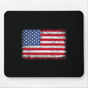 Patriotic Usa Flag 4th Of July For Men Women Kids  Mouse Pad