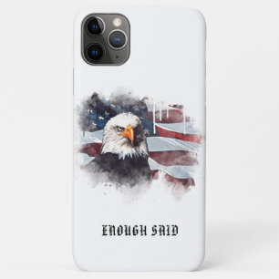 *~* Patriotic  USA Flag American Bald EAGLE AP16 iPhone 11 Pro Max Case