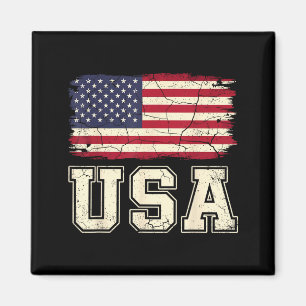 Patriotic usa flag american flag usa 4th of july P Magnet