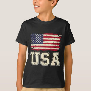 Patriotic usa flag american flag usa 4th of july P T-Shirt