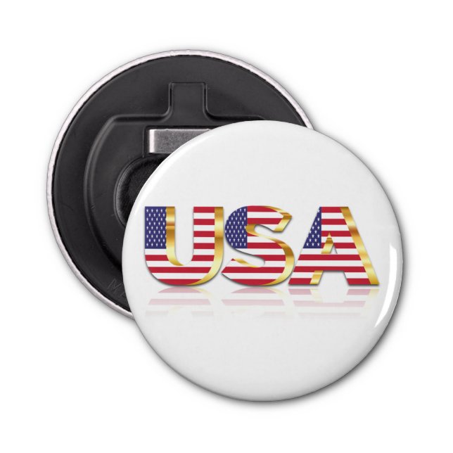 Patriotic USA Flag Bottle Opener (Front)