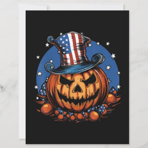 Patriotic USA Flag Halloween Pumpkin Women, Men