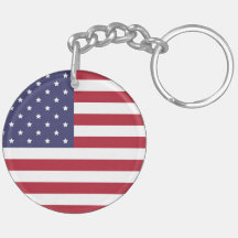 Patriotic USA Flag Keychain – American Pride Gift