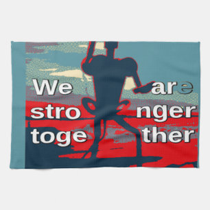 Patriotic USA Hope Graphic Art Print Design Kitchen Towel