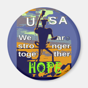 Patriotic USA Hope Graphic Magnet